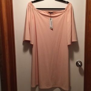 Boohoo Off the Shoulder Swing Dress